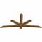 Ekena Millwork Alberta Smooth Timber Gable Bracket, Western Red Cedar, 84"W x 38"H x 1 1/2"D x 5 1/2"F, 11/12 Pitch GBW084X38X0206ALB00SWR - alternate 3